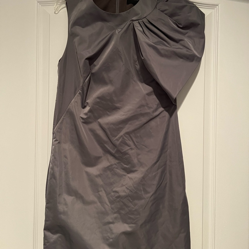Banana Republic One Shoulder Gray Dress